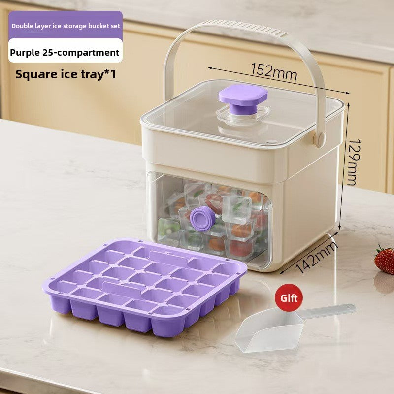 Press-Type Ice Cube Mold Food-Grade Ice Tray