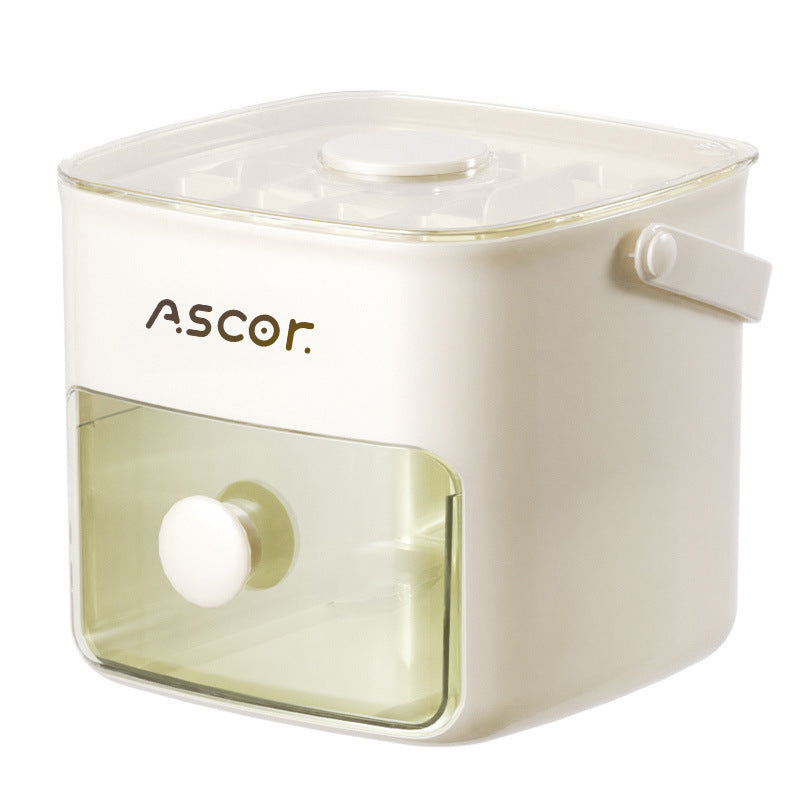 Press-Type Ice Tray with Storage Box