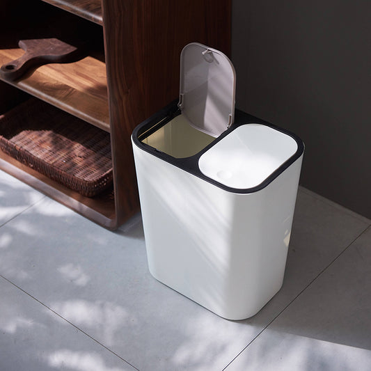 Press-Type Lid Trash Bin for Home Kitchen Bathroom