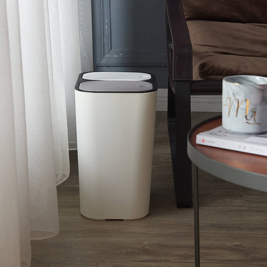 Press-Type Lid Trash Bin for Home Kitchen Bathroom