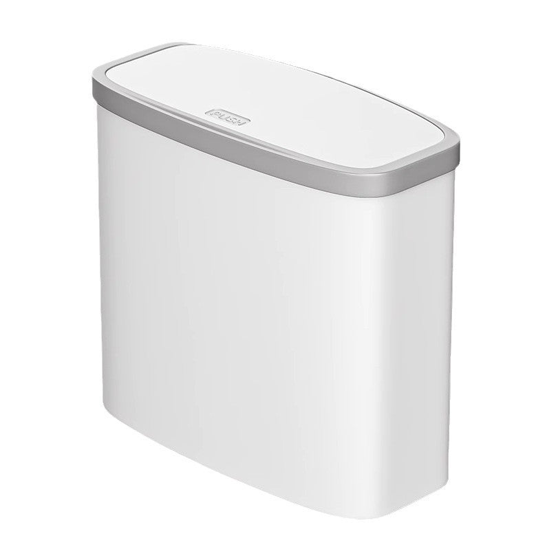 Press-Type Trash Can with Lid for Home