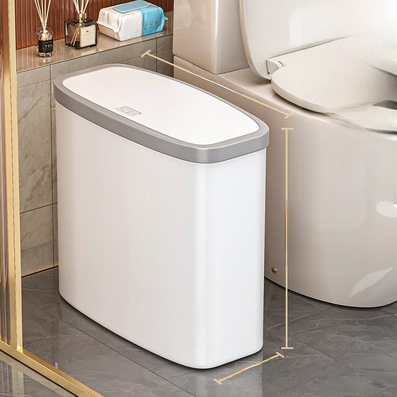 Press-Type Trash Can with Lid for Home