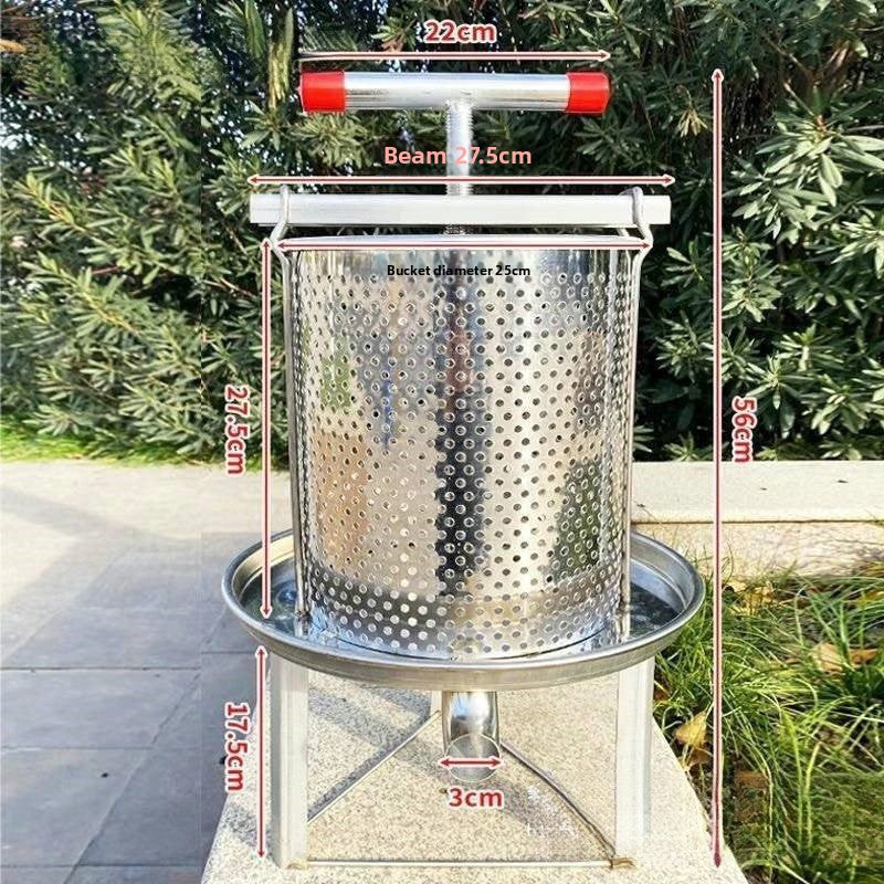 Pressing honey extraction machine