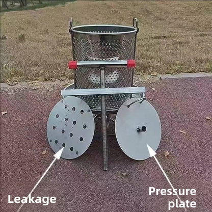 Pressing honey extraction machine