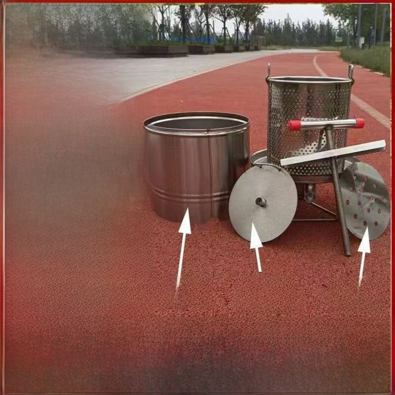 Pressing honey extraction machine