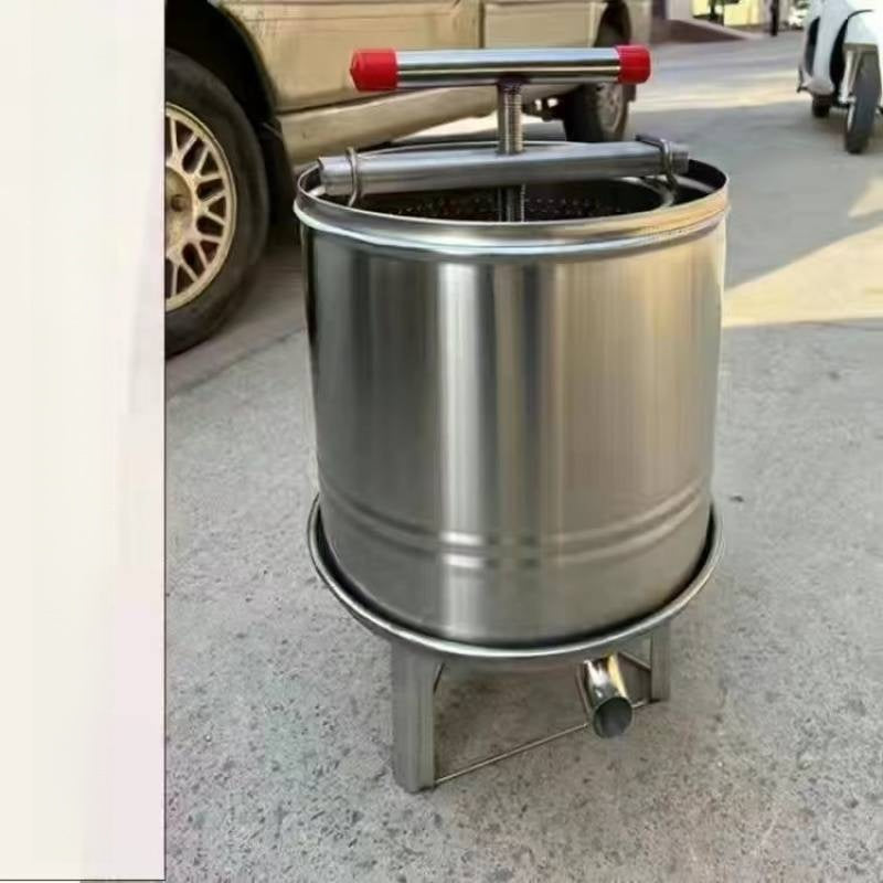 Pressing honey extraction machine