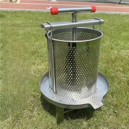 Pressing honey extraction machine
