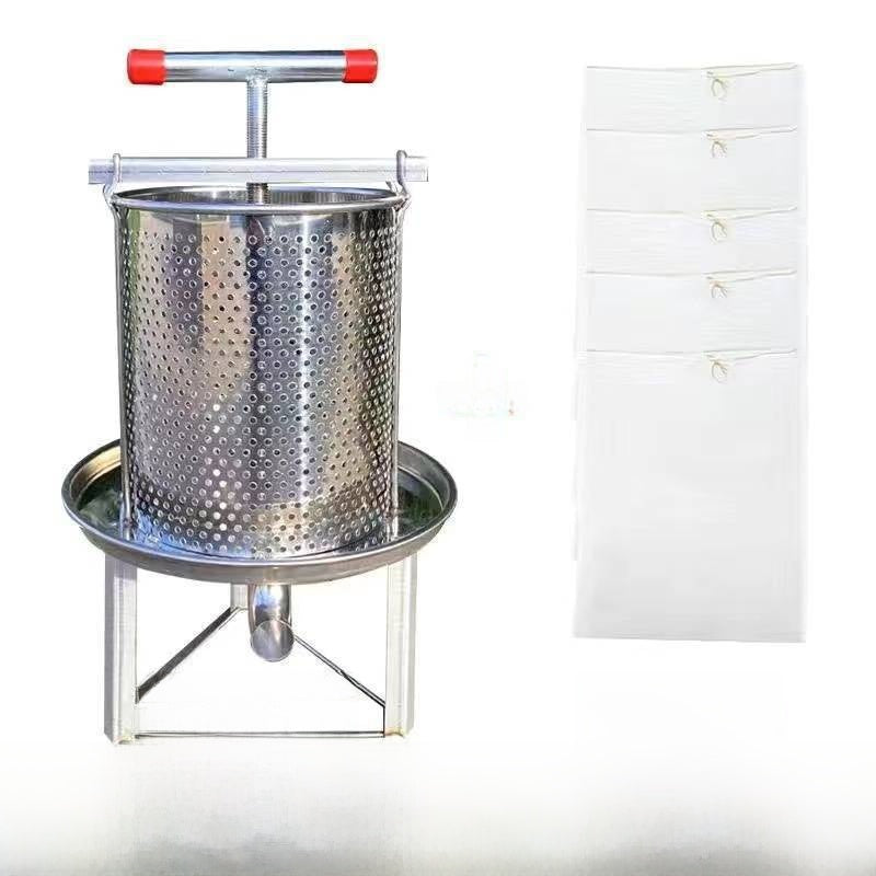 Pressing honey extraction machine