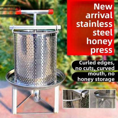 Pressing honey extraction machine
