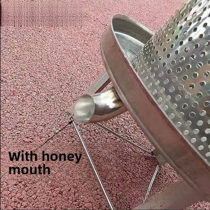Pressing honey extraction machine