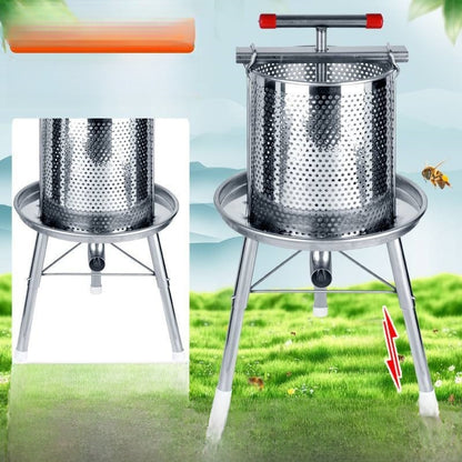 Pressing honey extraction machine