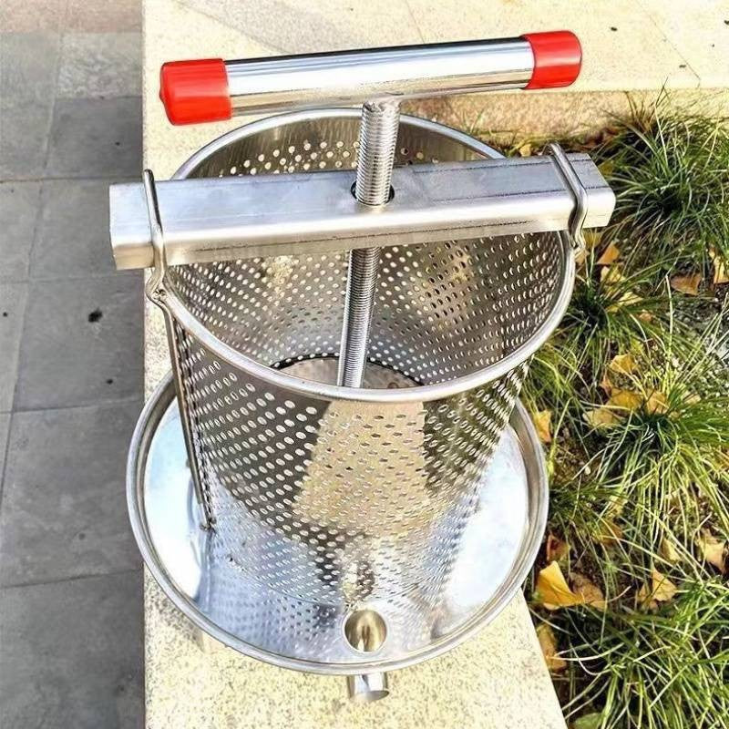 Pressing honey extraction machine
