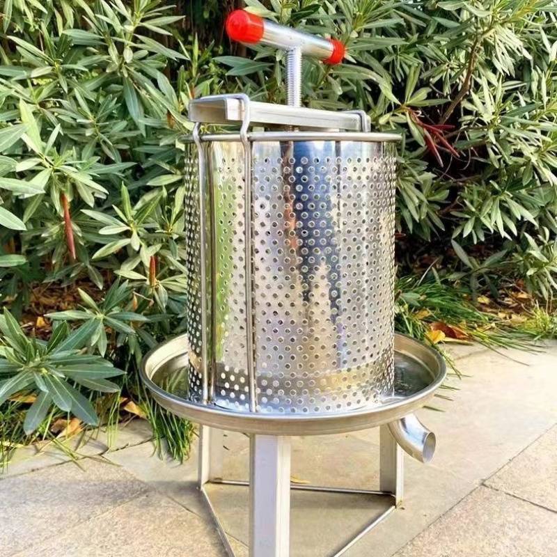 Pressing honey extraction machine