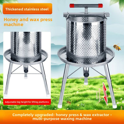 Pressing honey extraction machine