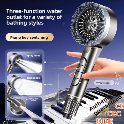 Pressure-enhanced handheld shower kit