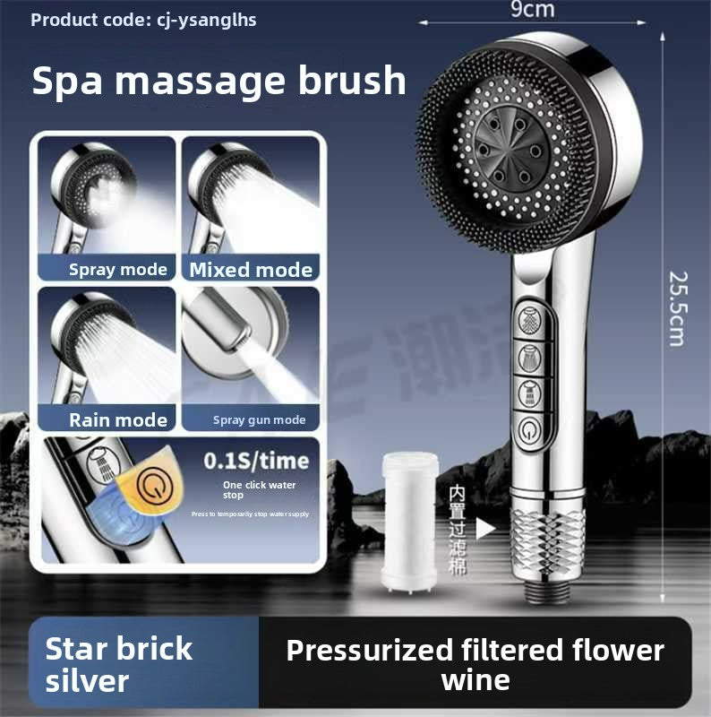 Pressure-enhanced handheld shower kit