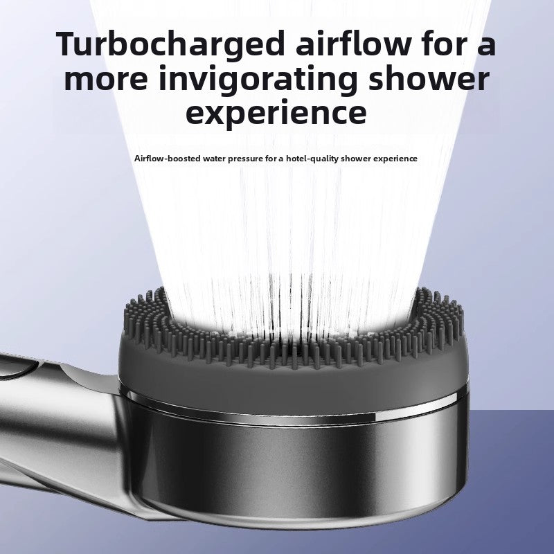 Pressure-enhanced handheld shower kit