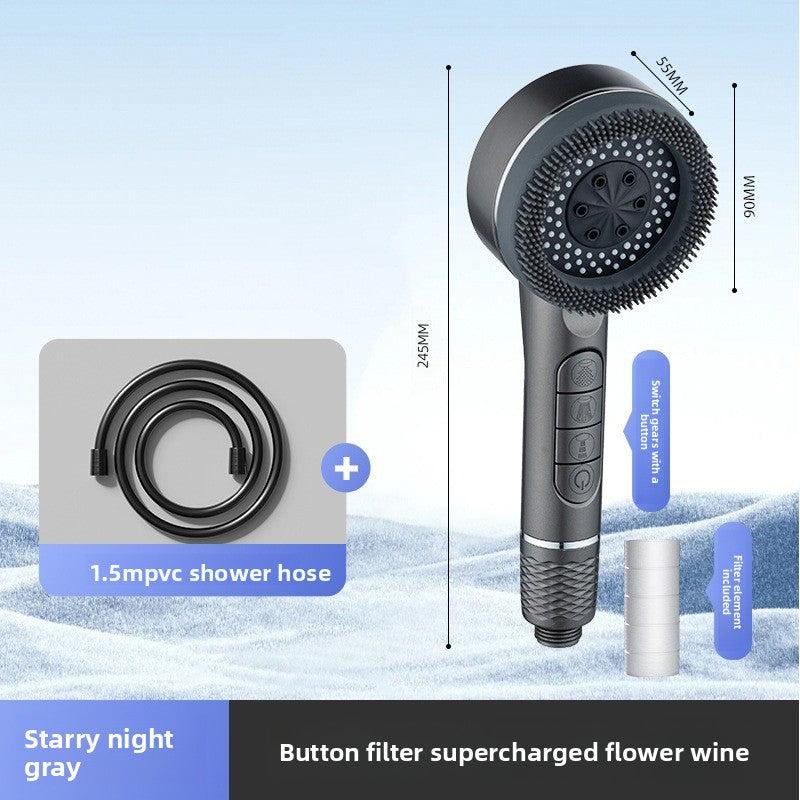 Pressure-enhanced handheld shower kit