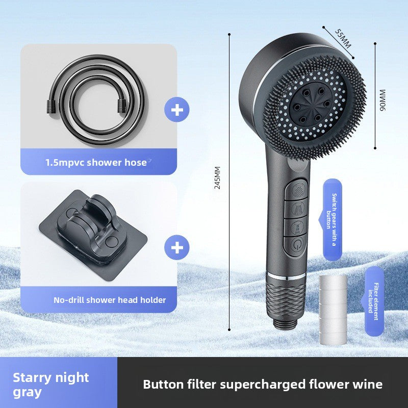 Pressure-enhanced handheld shower kit