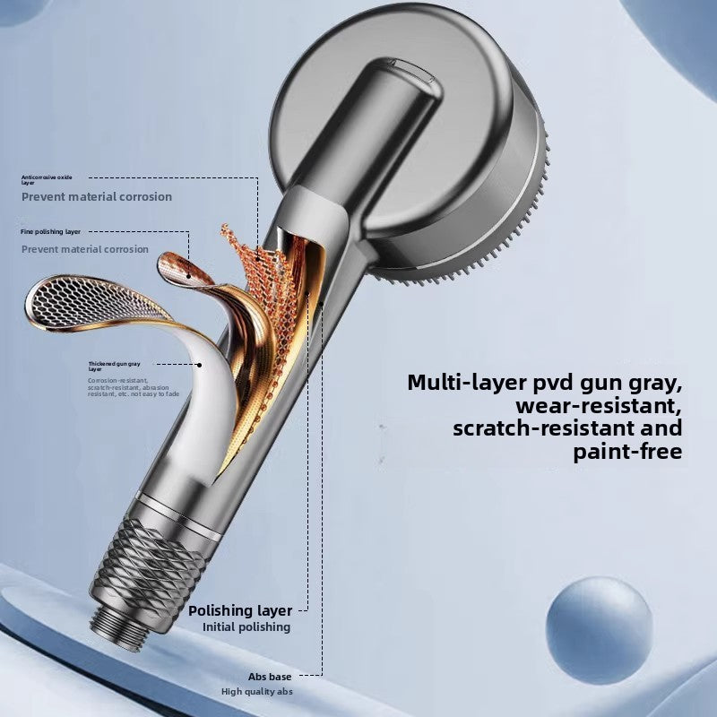 Pressure-enhanced handheld shower kit
