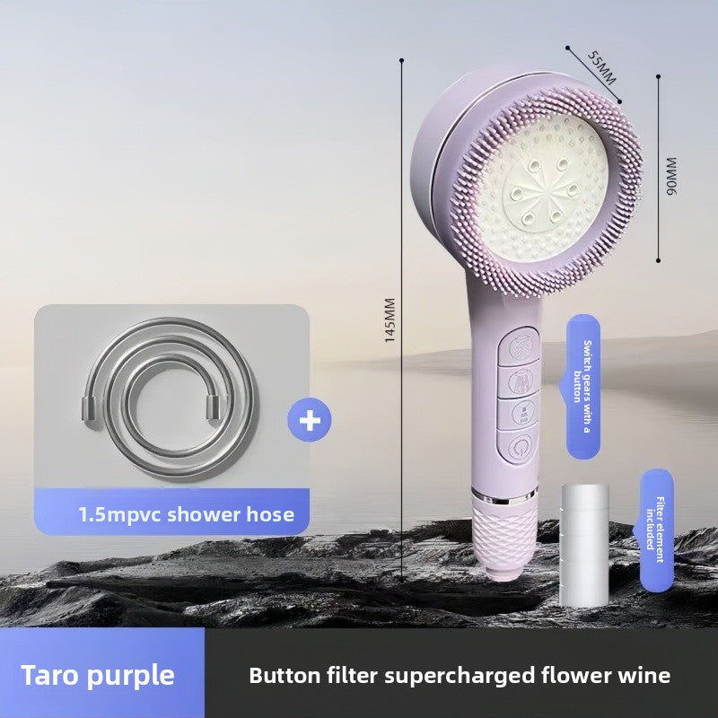 Pressure-enhanced handheld shower kit