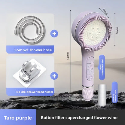 Pressure-enhanced handheld shower kit