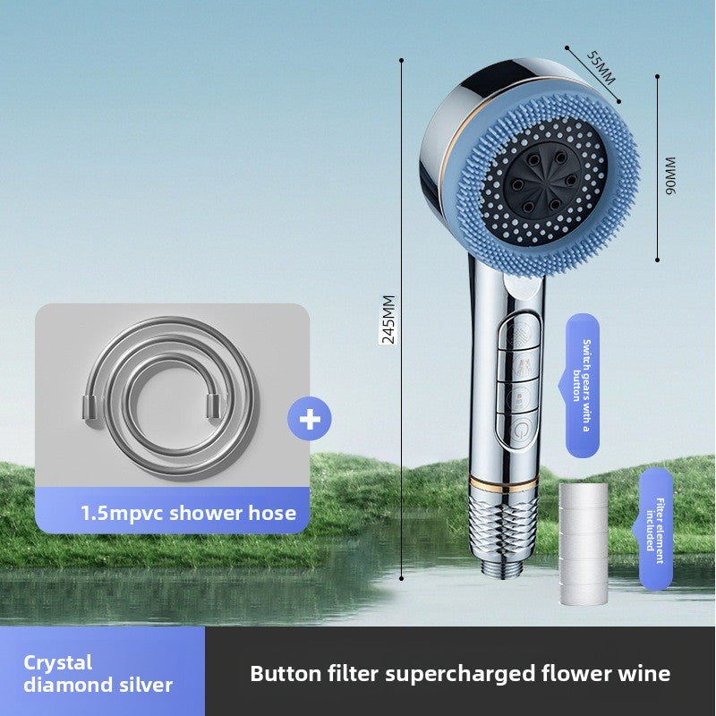 Pressure-enhanced handheld shower kit