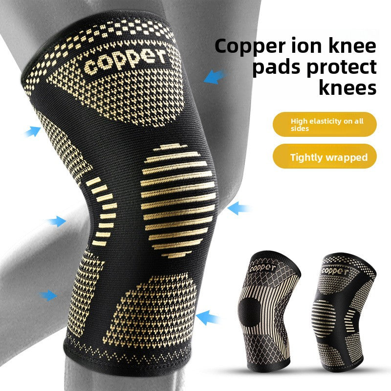 Pressure-pressurized breathable copper ion knee brace