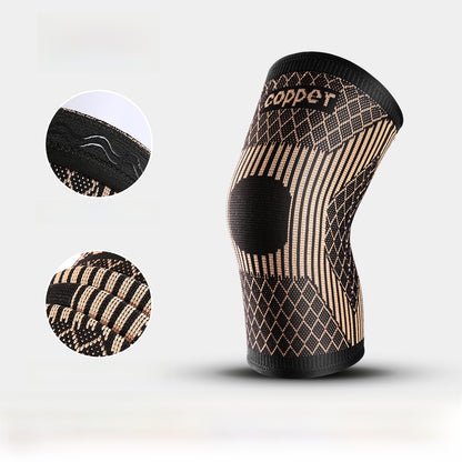 Pressure-pressurized breathable copper ion knee brace