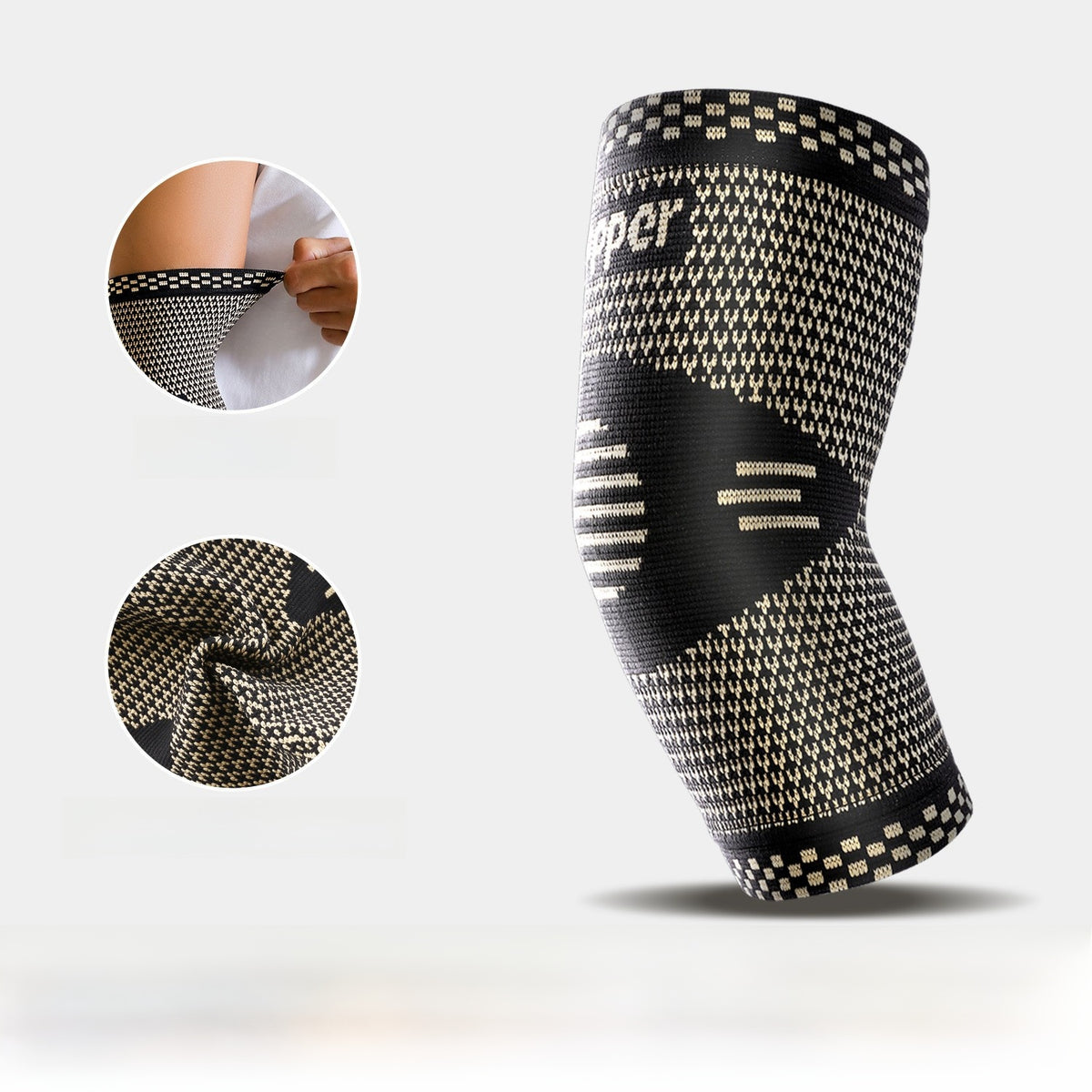 Pressure-pressurized breathable copper ion knee brace