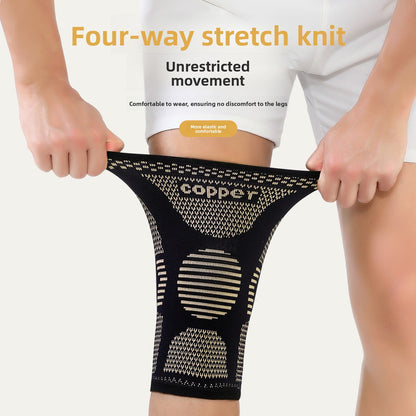 Pressure-pressurized breathable copper ion knee brace