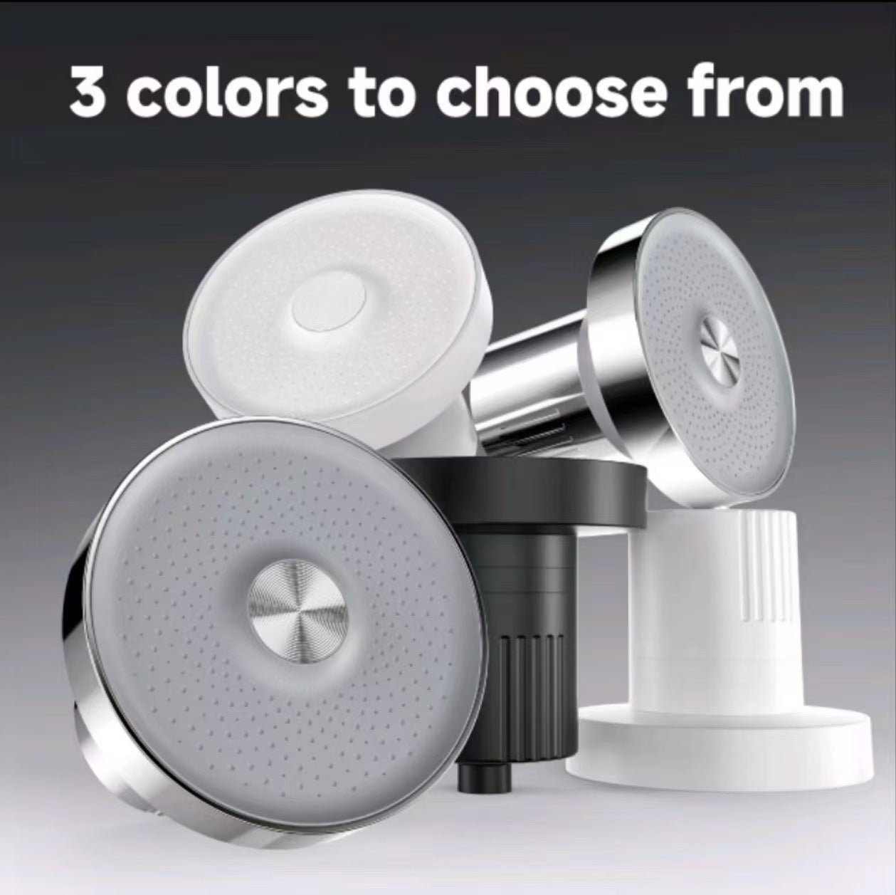 Pressurized Filter Shower Head with Top Spray