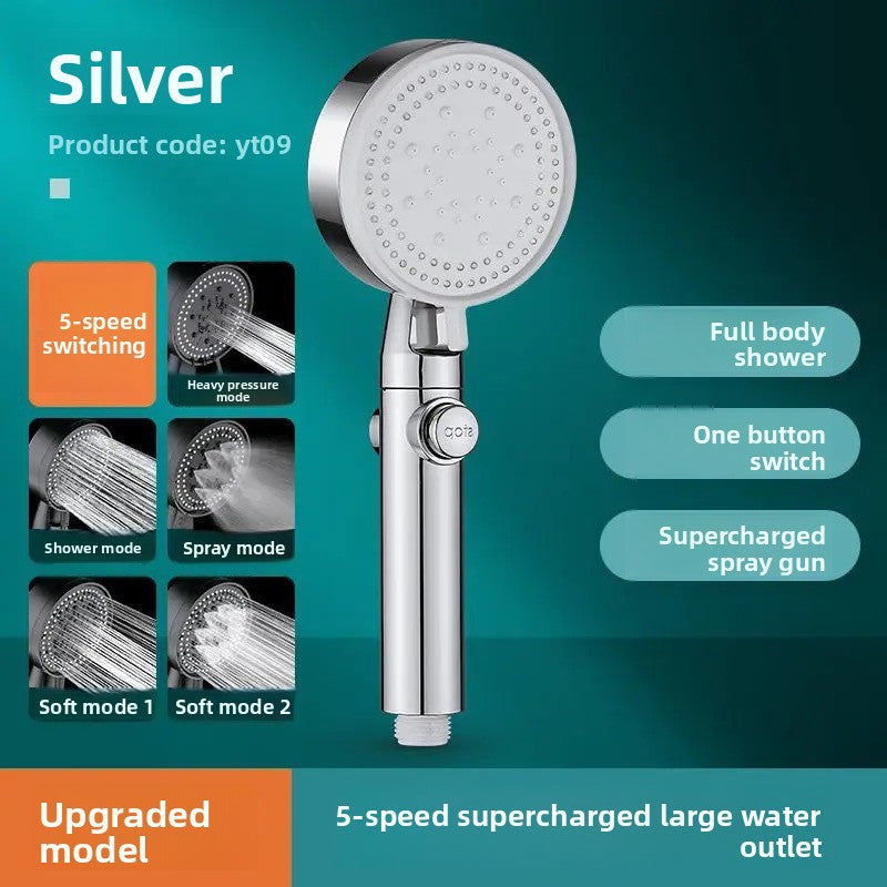 Pressurized Shower Head Set with Adjustable Spray Modes
