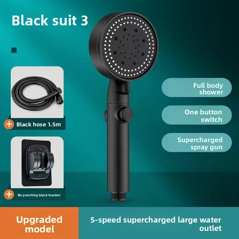 Pressurized Shower Head Set with Adjustable Spray Modes