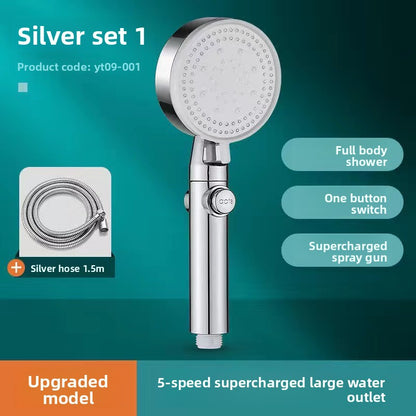 Pressurized Shower Head Set with Adjustable Spray Modes