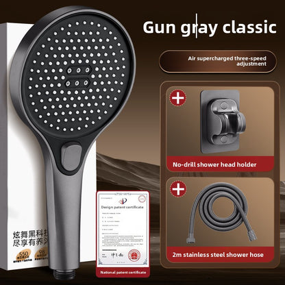 Pressurized Shower Head Set with Multiple Spray Modes