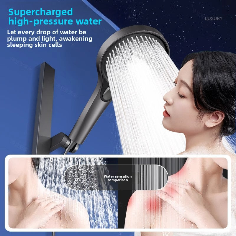 Pressurized Shower Head Set with Multiple Spray Modes