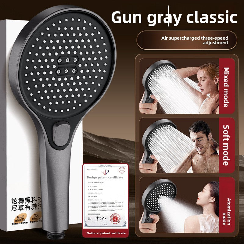 Pressurized Shower Head Set with Multiple Spray Modes