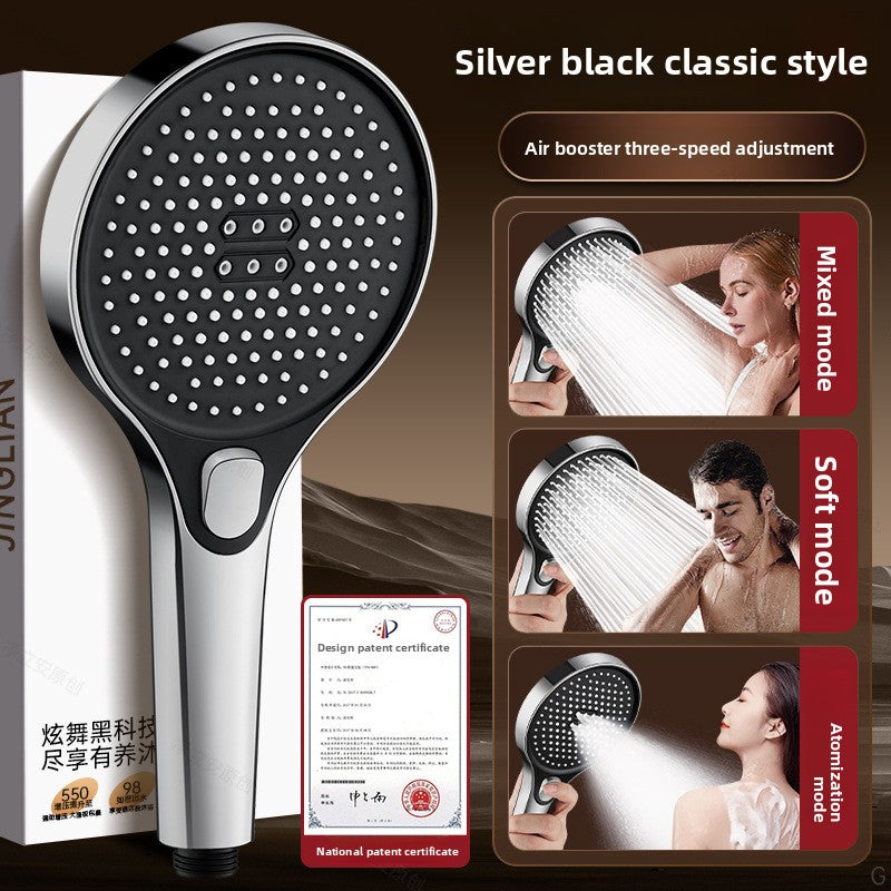 Pressurized Shower Head Set with Multiple Spray Modes