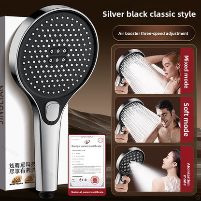 Pressurized Shower Head Set with Multiple Spray Modes