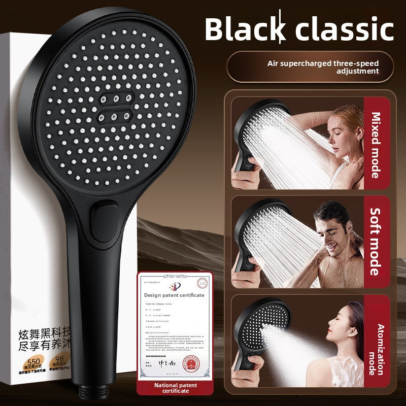 Pressurized Shower Head Set with Multiple Spray Modes