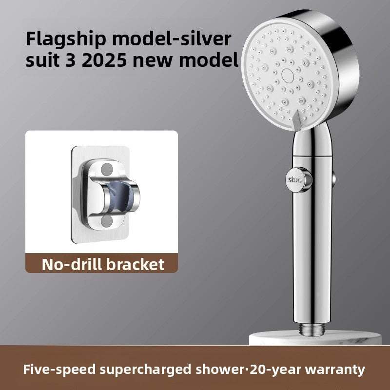Pressurized Shower Head with Adjustable Spray Modes