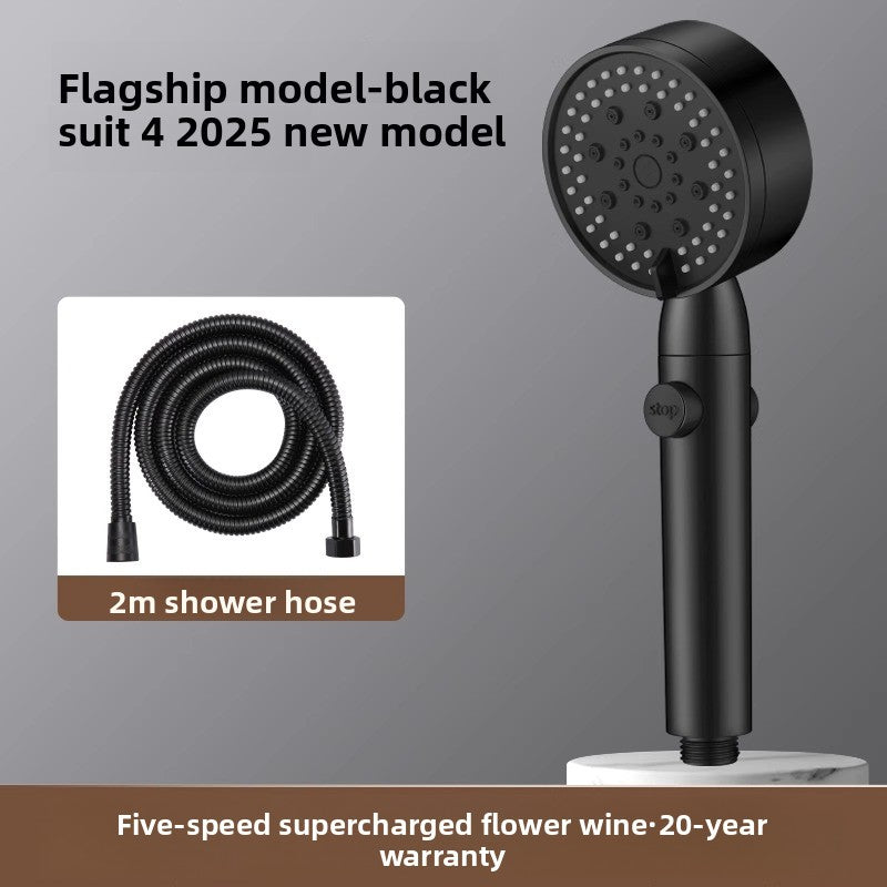 Pressurized Shower Head with Adjustable Spray Modes