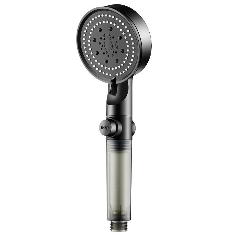 Pressurized Shower Head with Filter and Multiple Spray Modes