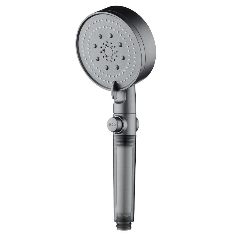 Pressurized Shower Head with Filter and Multiple Spray Modes