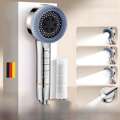 Pressurized Shower Head with Multiple Spray Modes