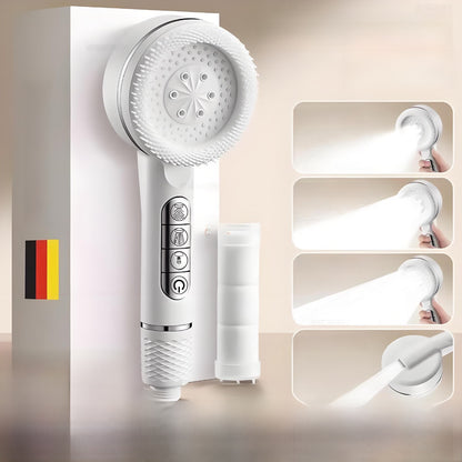 Pressurized Shower Head with Multiple Spray Modes