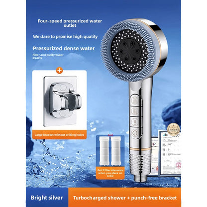 Pressurized shower nozzle
