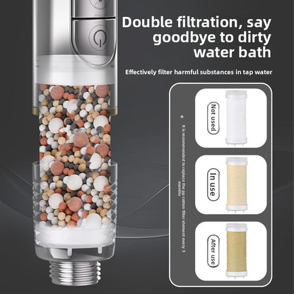 Pressurized shower nozzle