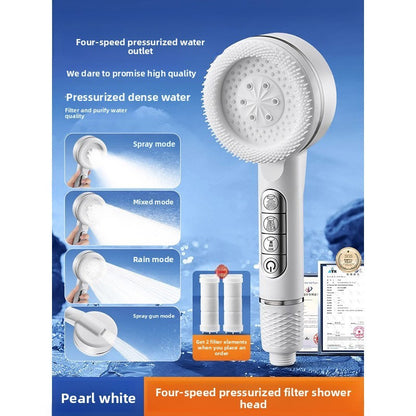 Pressurized shower nozzle